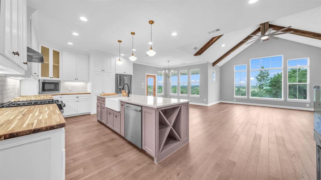 Furnished interior view inside a new home in Oak Water Ranch, Granbury (Image 8).