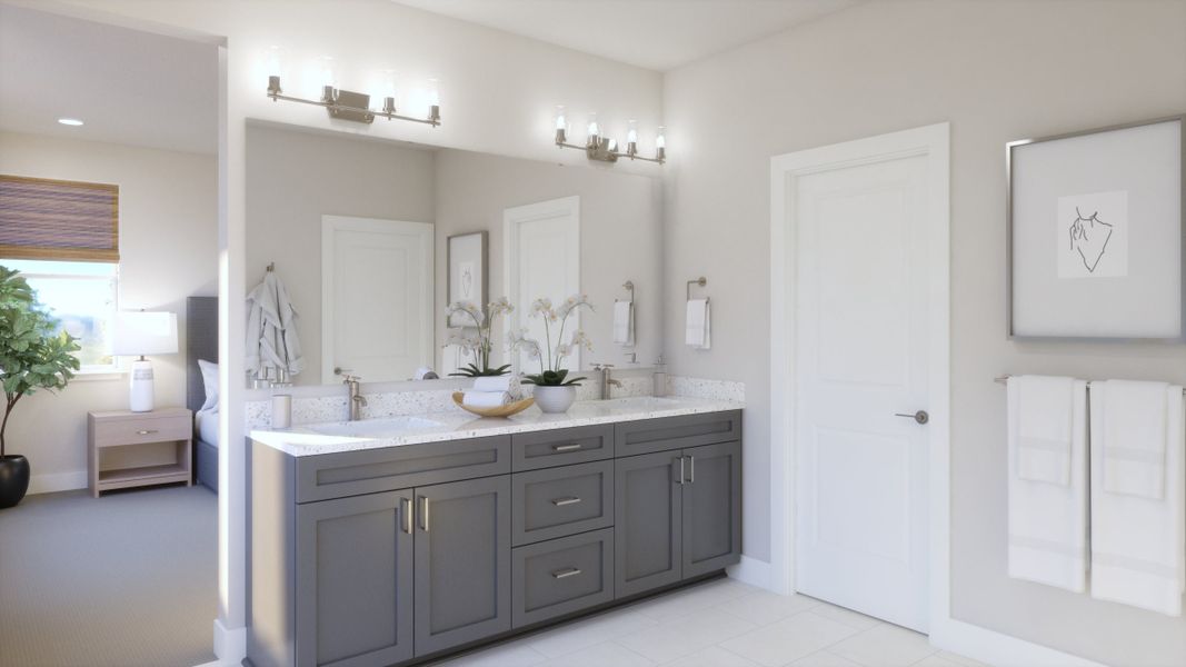 Representative furnished interior of a home built from the Hollow by Trumark Homes in Trumark Homes at Tanterra, Parker (Image 17).