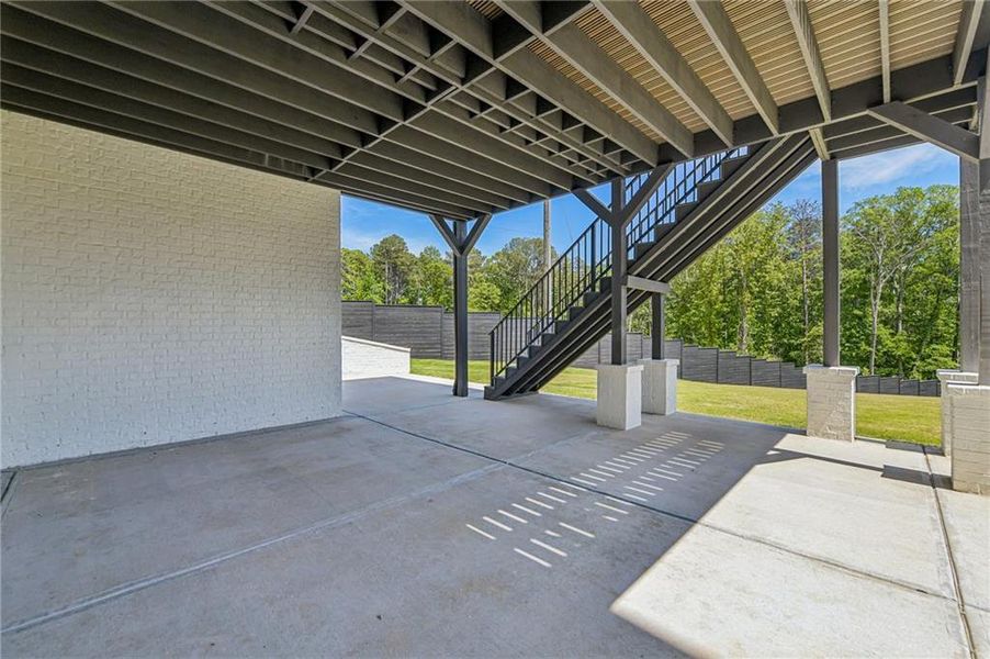 Exterior details and patio area of a home in , Buford (Image 32).