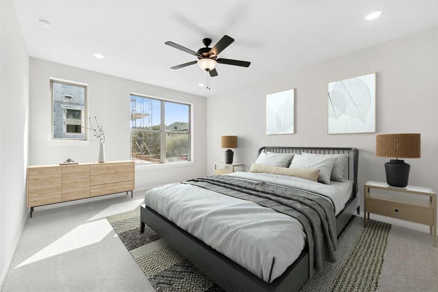 Furnished interior view inside a new home in Hillside at Las Colinas, Irving (Image 5). Furnished interior view inside a new home in Hillside at Las Colinas, Irving (Image 5).