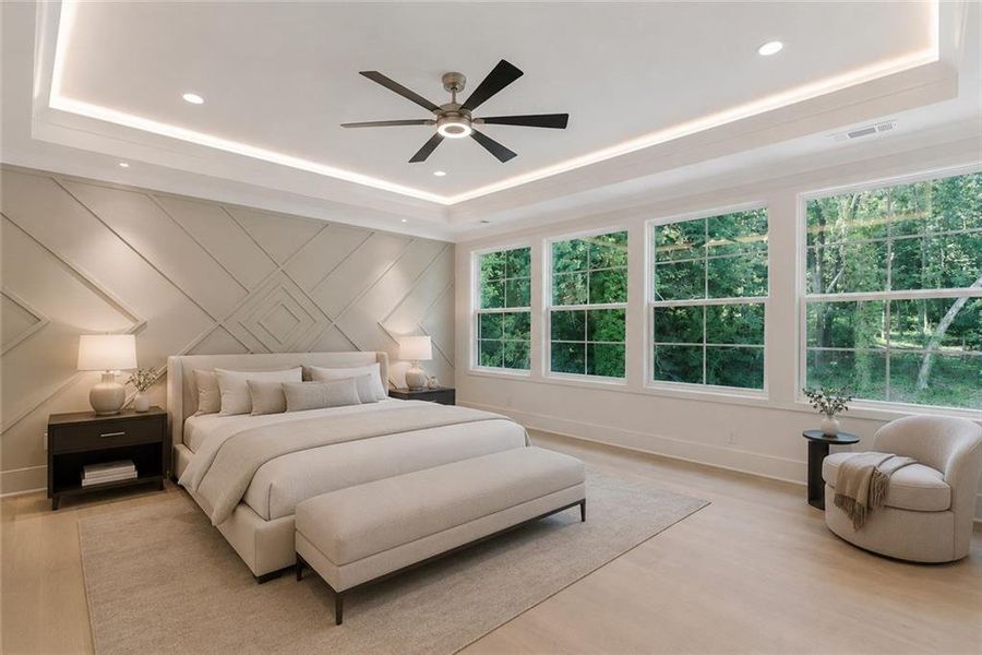 Furnished interior view inside a new home in , Buford (Image 12).