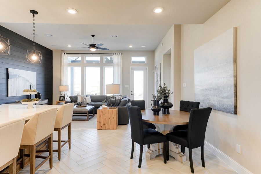 Furnished interior view inside a new home in Bridgeland: Signature Collection, Cypress (Image 12).