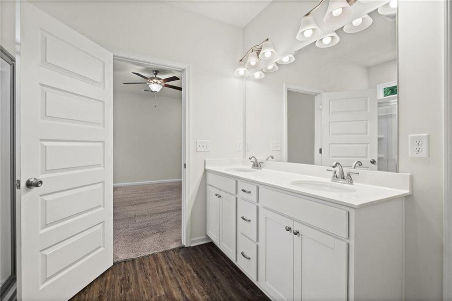 Furnished interior view inside a new home in , Powder Springs (Image 12).