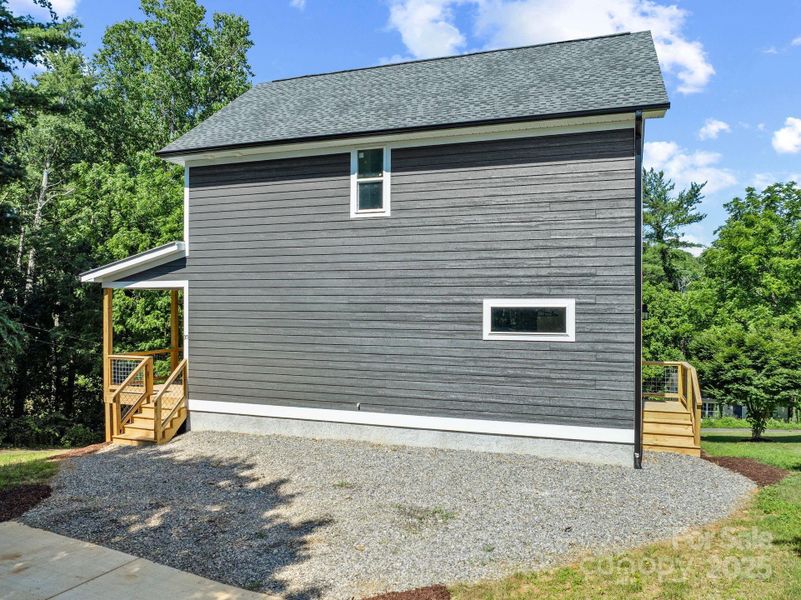Exterior details and patio area of a home in , Asheville (Image 4).