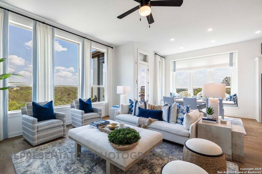 Furnished interior view inside a new home in Davis Ranch: 50ft. lots, San Antonio (Image 22).