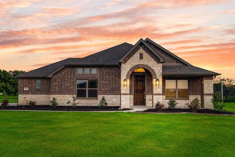 Front exterior of a new home in , Lowry Crossing, TX, highlighting curb appeal (Image 16).