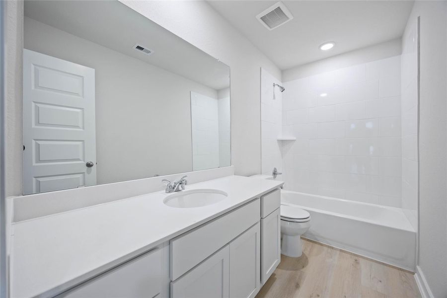 Furnished interior view inside a new home in Bluestem, Brookshire (Image 7). Furnished interior view inside a new home in Bluestem, Brookshire (Image 7).