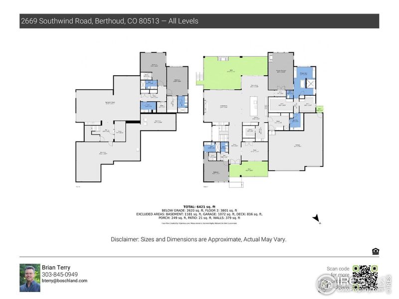 2D floor plan layout of this home in , Berthoud, CO (Image 3).