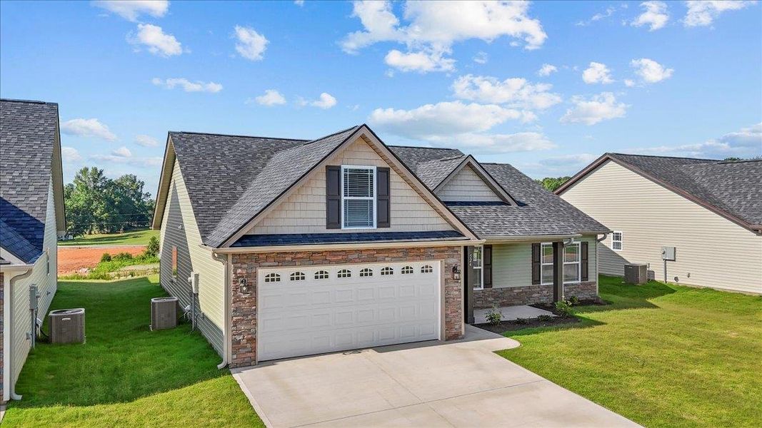 Front exterior of a new home in Mills Gin, Campobello, SC, highlighting curb appeal (Image 15).