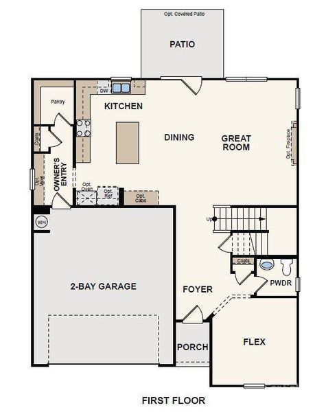 2D floor plan layout of this home in Wynswept, Maiden, NC (Image 4).