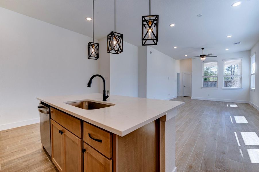 Furnished interior view inside a new home in The Woodlands Hills, Willis (Image 6). Furnished interior view inside a new home in The Woodlands Hills, Willis (Image 6).