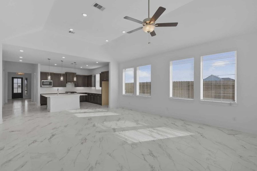 Representative unfurnished interior of a home built from the Nicklaus by Chesmar Homes in Riceland Alley Loads, Mont Belvieu (Image 67).