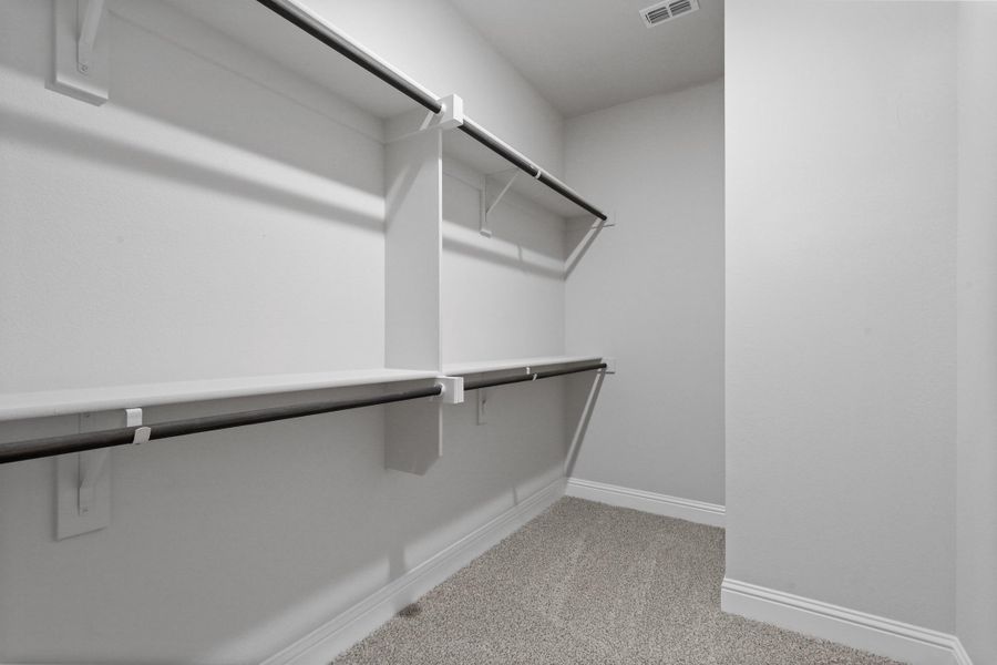 Primary Closet - Sample Picture of Same Floorplan - Elevation, Finishes and Availability could differ.