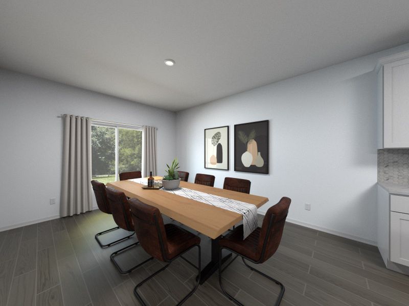 Furnished interior view inside a new home in Two Rivers - Signature Series, Zephyrhills (Image 7).