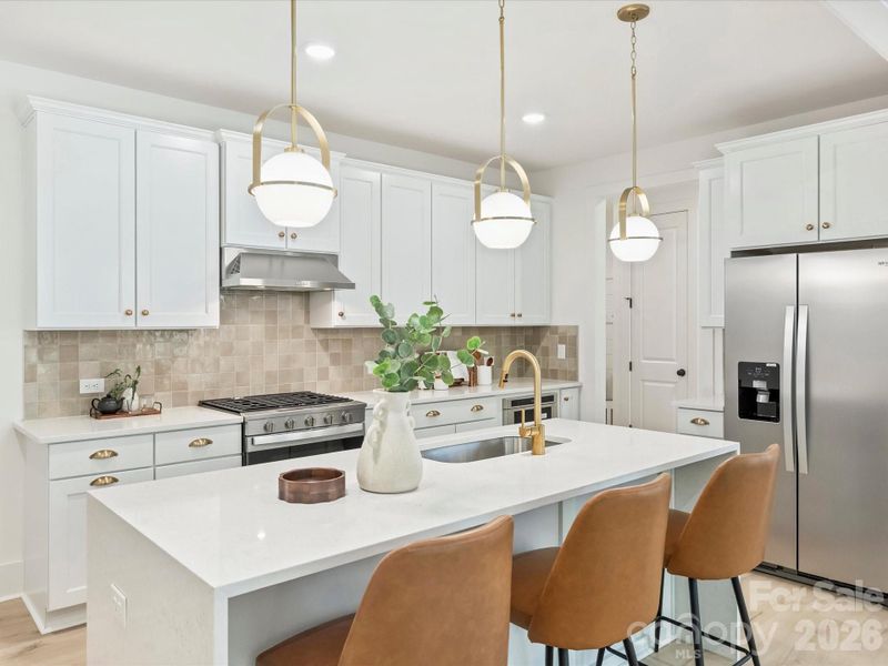 Furnished interior view inside a new home in , Charlotte (Image 12).