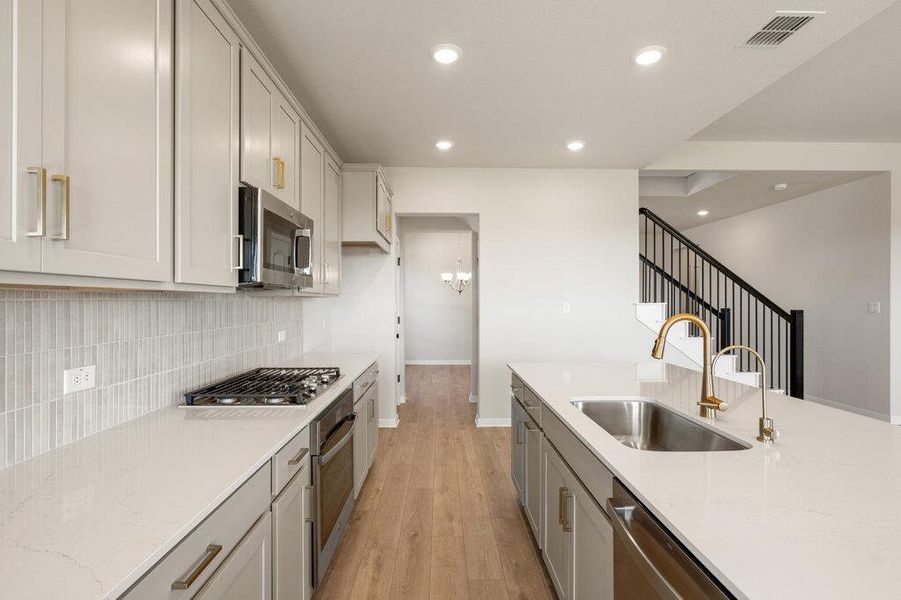 Furnished interior view inside a new home in Willow Springs, Buda (Image 8).