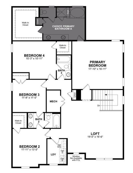 2D floor plan layout of this home in Friendship Village, Apex, NC (Image 3). 2D floor plan layout of this home in Friendship Village, Apex, NC (Image 3).