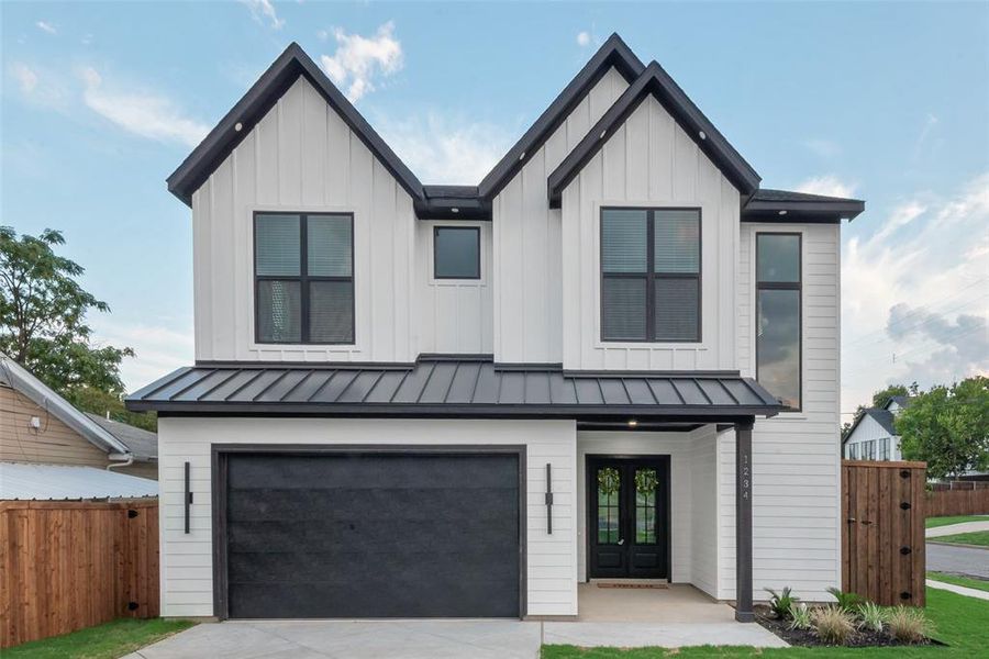 Front exterior of a new home in , Dallas, TX, highlighting curb appeal (Image 27).