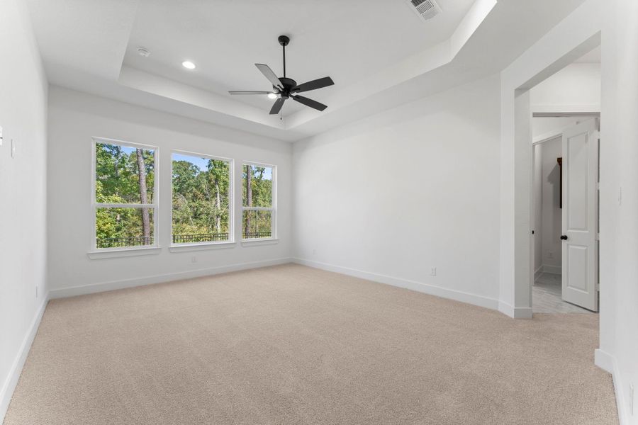 Primary bedroom is ready for you. Primary bedroom is ready for you.