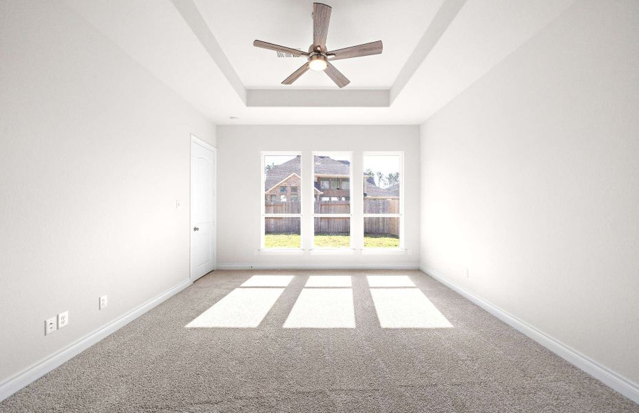 Representative unfurnished interior of a home built from the 3300 by Ravenna Homes in Bridgeland 50′, Cypress (Image 34).