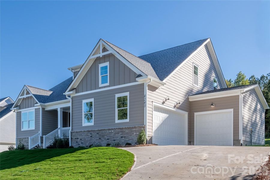 Front exterior of a new home in , Sherrills Ford, NC, highlighting curb appeal (Image 2). Front exterior of a new home in , Sherrills Ford, NC, highlighting curb appeal (Image 2).
