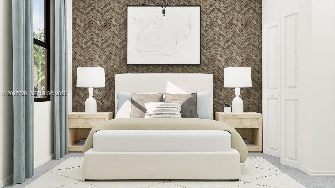 Furnished interior view inside a new home in Pineland Crest, Miami (Image 13).