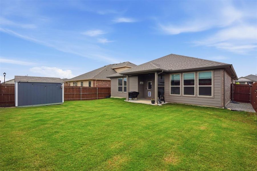 Exterior details and patio area of a home in , Haslet (Image 25).