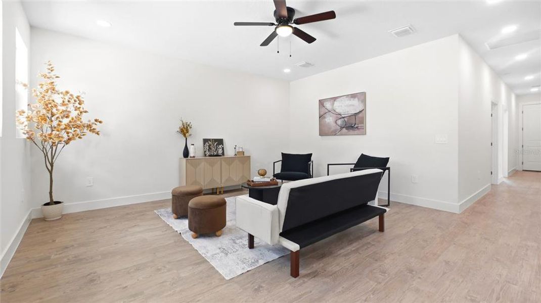 Furnished interior view inside a new home in , Tampa (Image 11). Furnished interior view inside a new home in , Tampa (Image 11).