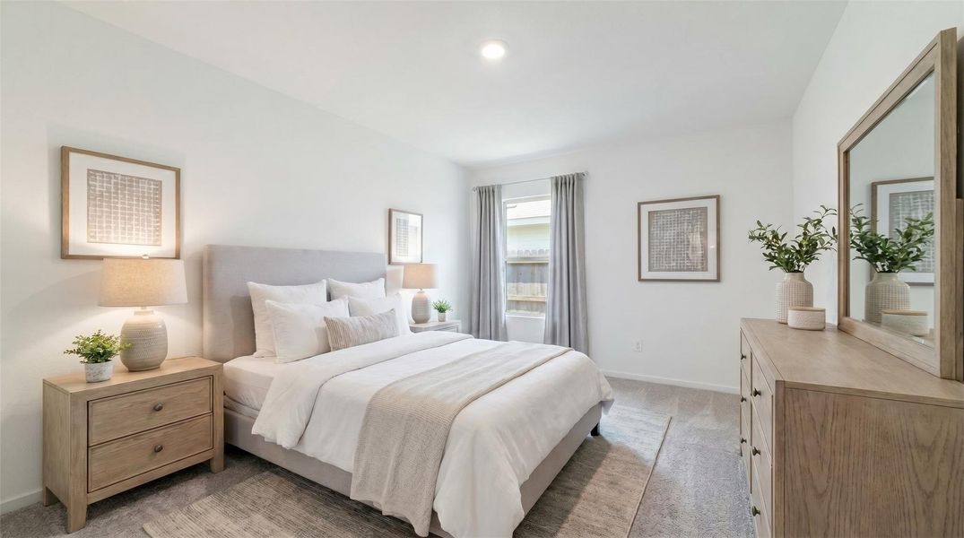 Virtually staged – Bedroom 2