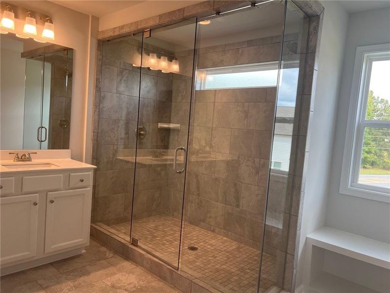Furnished interior view inside a new home in Crofton Place Enclave, Snellville (Image 3). Furnished interior view inside a new home in Crofton Place Enclave, Snellville (Image 3).