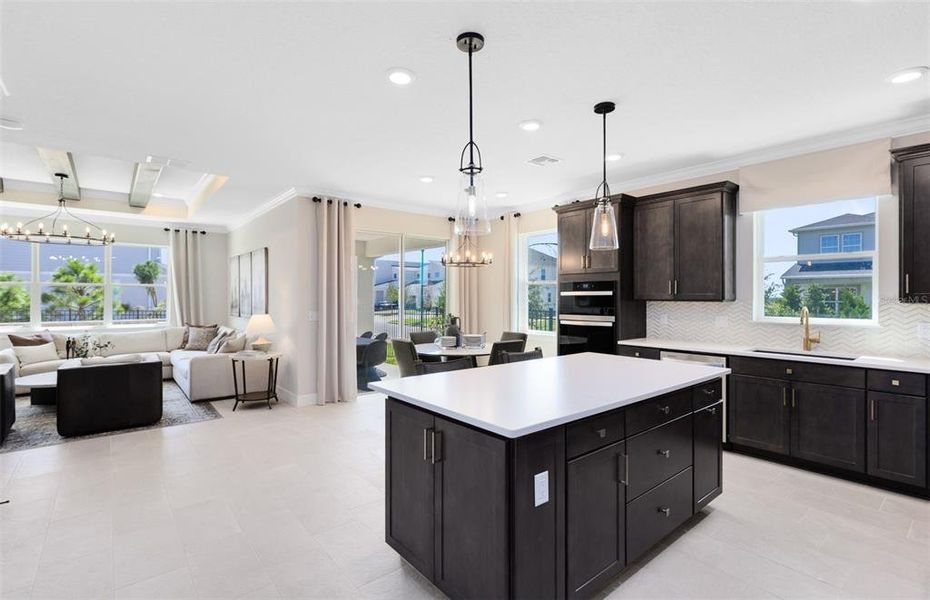 Furnished interior view inside a new home in Parkside Trails, Clermont (Image 6). Furnished interior view inside a new home in Parkside Trails, Clermont (Image 6).