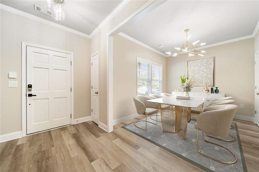 Furnished interior view inside a new home in , Lawrenceville (Image 11).
