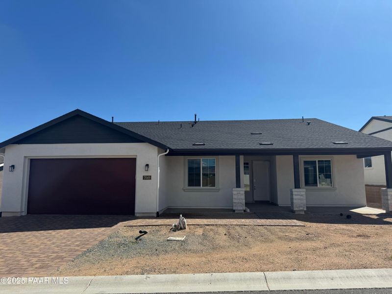 Front exterior of a new home in Westwood, Prescott, AZ, highlighting curb appeal (Image 3).