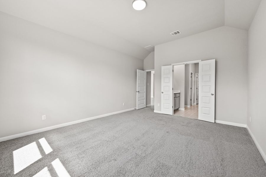 Primary Suite in the Willow home plan by Trophy Signature Homes – REPRESENTATIVE PHOTO Primary Suite in the Willow home plan by Trophy Signature Homes – REPRESENTATIVE PHOTO