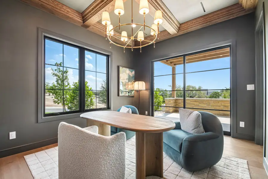 Furnished interior view inside a new home in The Overlook at Westlake, Austin (Image 18).