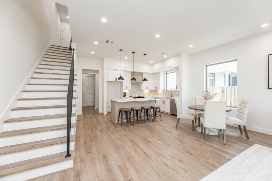 Furnished interior view inside a new home in , Houston (Image 16).