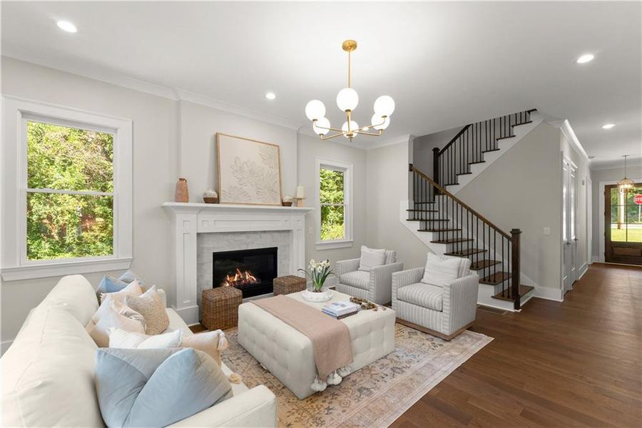 Furnished interior view inside a new home in , Gainesville (Image 32).