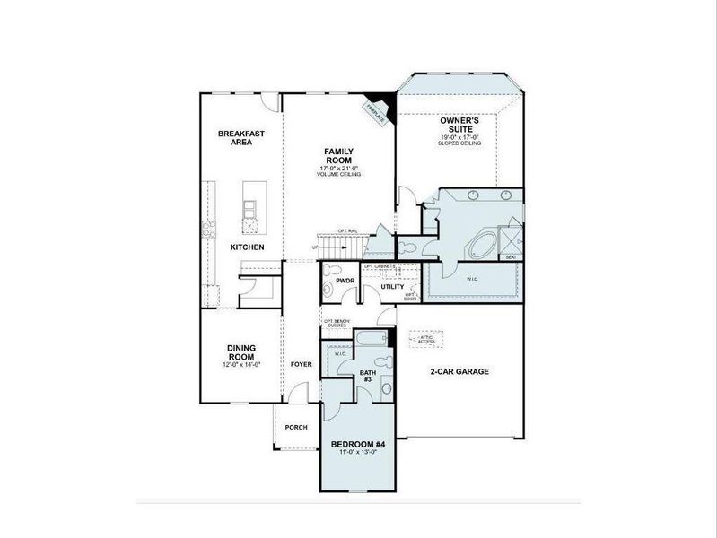 2D floor plan layout of this home in Marvida, Cypress, TX (Image 4). 2D floor plan layout of this home in Marvida, Cypress, TX (Image 4).