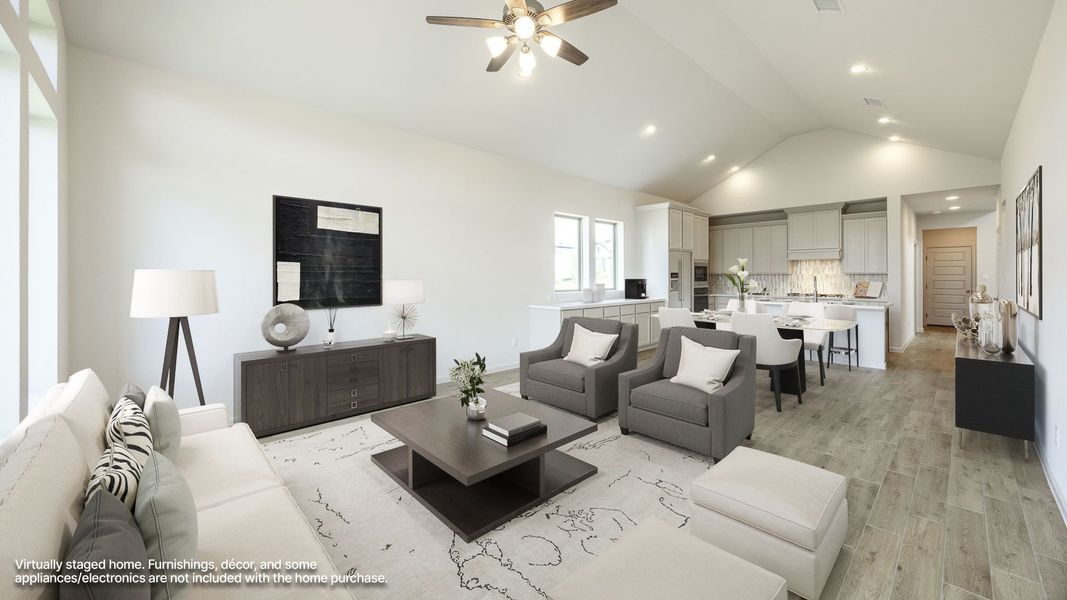 Furnished interior view inside a new home in Santa Rita Ranch - Tierra Rosa, Liberty Hill (Image 4).