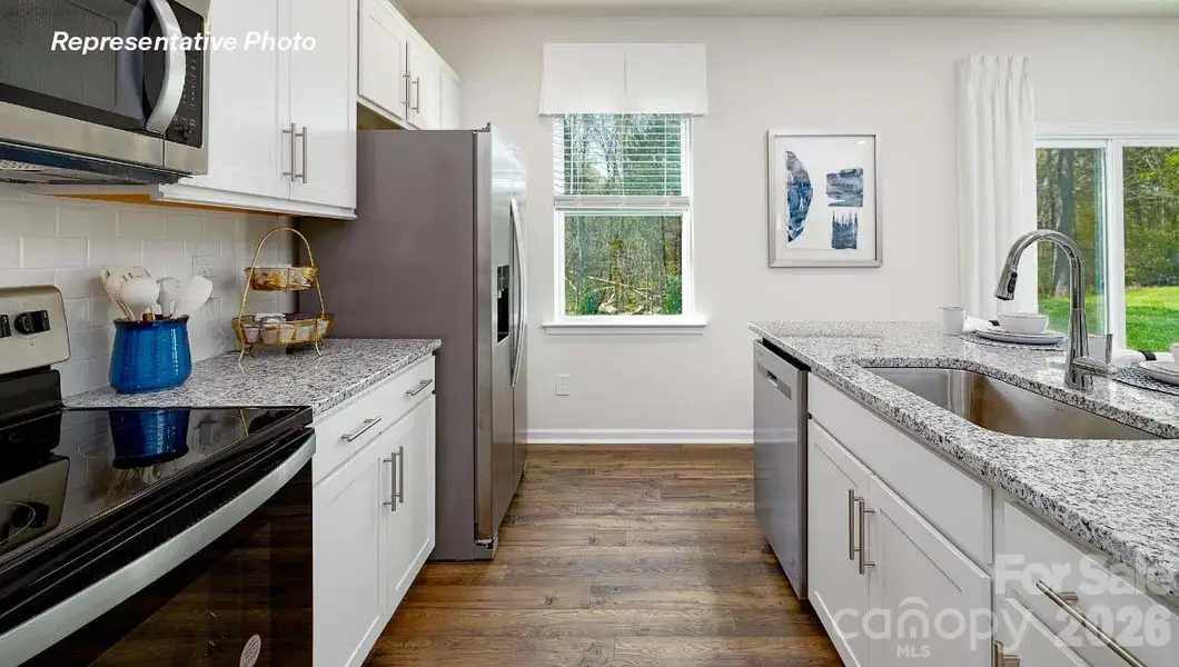 Furnished interior view inside a new home in Secrest Commons, Monroe (Image 27).