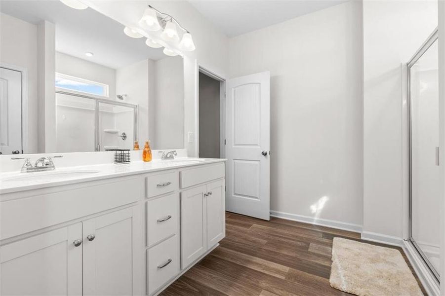 Furnished interior view inside a new home in Jackson Farm, Cartersville (Image 43).