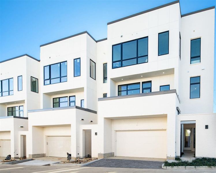 Contemporary house with a garage