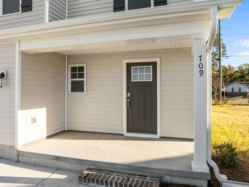 Exterior details and patio area of a home in Arbor Hills South, Greenville (Image 3). Exterior details and patio area of a home in Arbor Hills South, Greenville (Image 3).