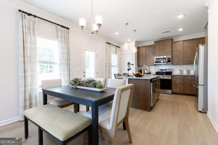 Furnished interior view inside a new home in Bryson Farms, Byron (Image 7).