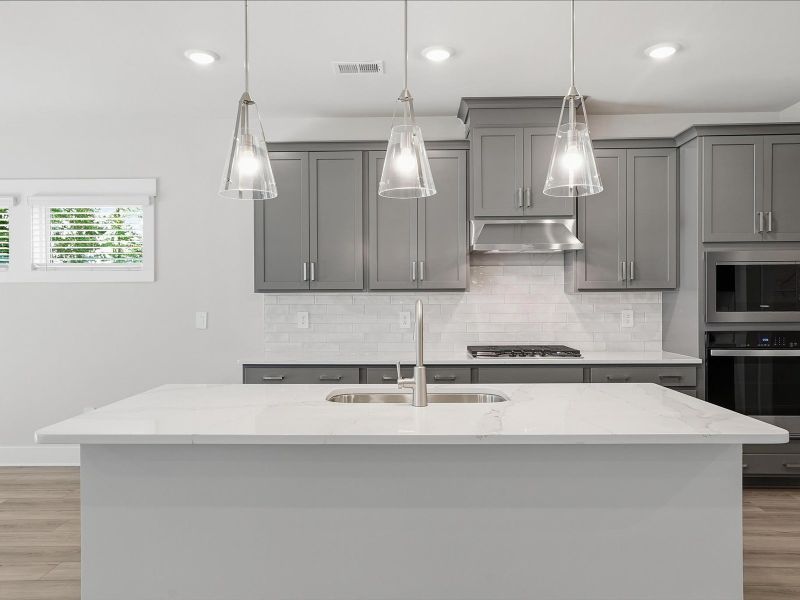 Furnished interior view inside a new home in Cedar Shoals - Signature Collection, Piedmont (Image 3). Furnished interior view inside a new home in Cedar Shoals - Signature Collection, Piedmont (Image 3).