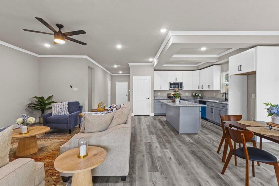 Furnished interior view inside a new home in , Kaufman (Image 15).