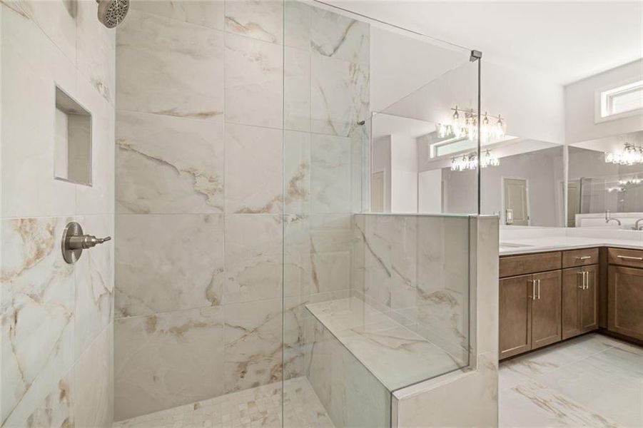 Furnished interior view inside a new home in Soleil Summit Chase, Snellville (Image 3).