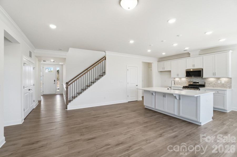 Family Room and Kitchen