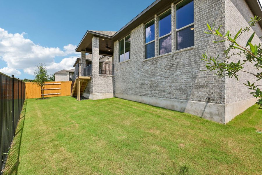 Exterior details and patio area of a home in 6 Creeks, Kyle (Image 24). Exterior details and patio area of a home in 6 Creeks, Kyle (Image 24).