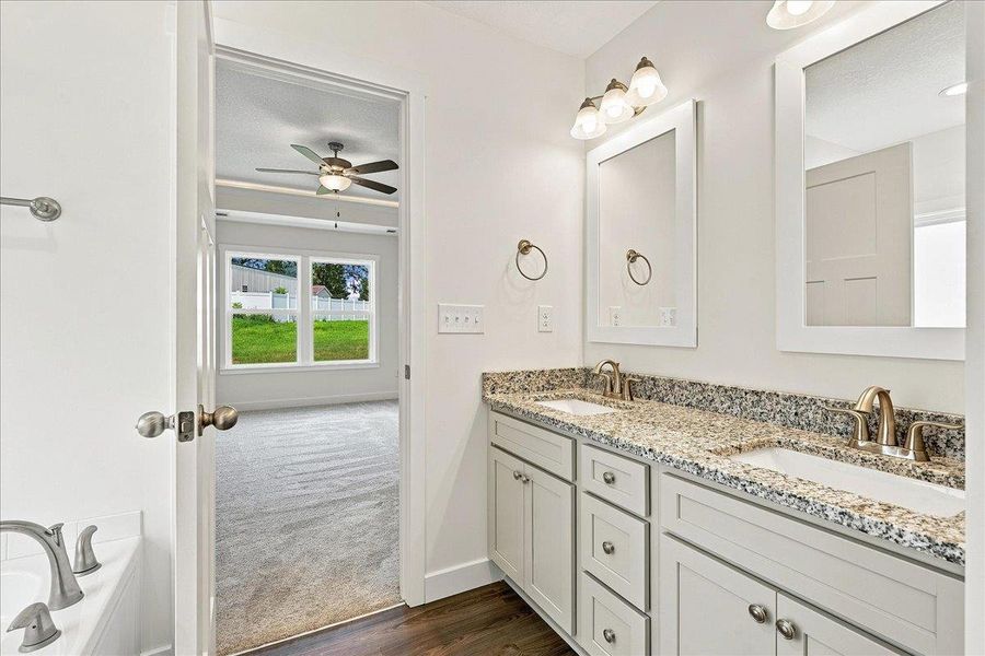 Furnished interior view inside a new home in Davis Heights, Inman (Image 10). Furnished interior view inside a new home in Davis Heights, Inman (Image 10).